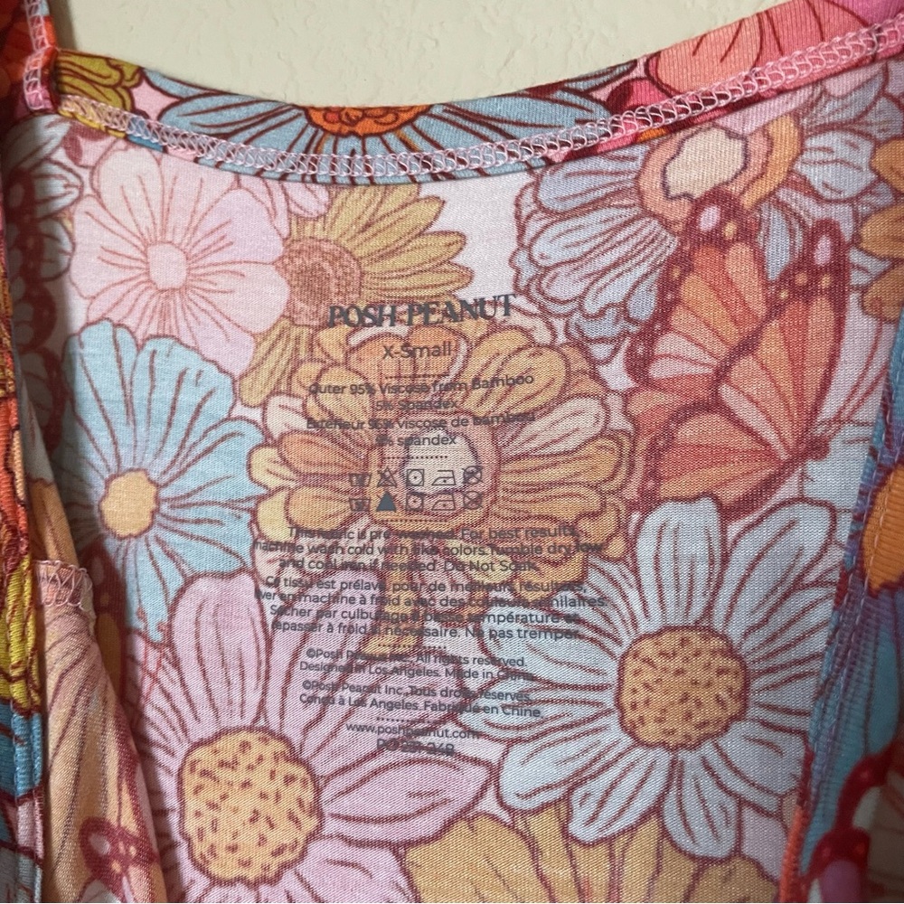 NWT Posh Peanut Meadow Slip Bamboo Dress Women's XS - Picture 5 of 9
